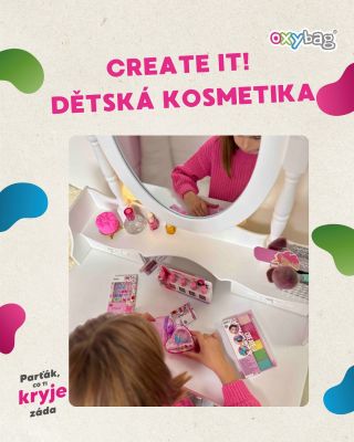 Taky máte doma malou parádnici? 💄✨ Tahle novinka od značky Create It! si ji zaručeně získá! 🎀 Barevná dětská kosmetika je...